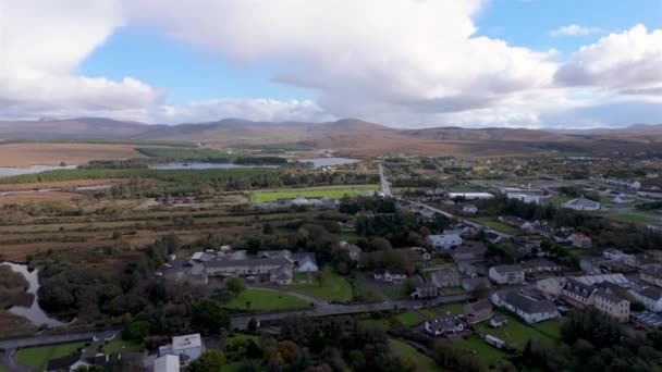 Vista Aérea Dungloe Condado Donegal Irlanda — Vídeo de stock