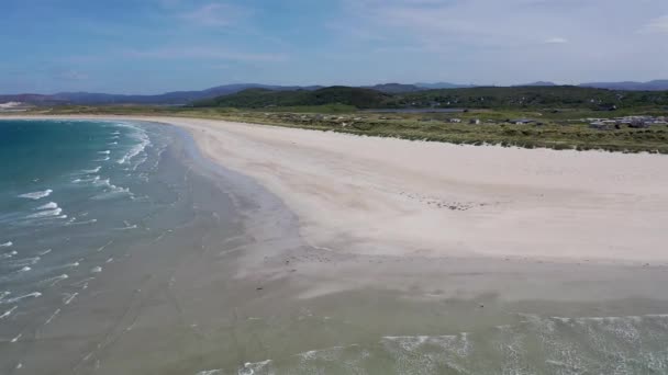 Rlanda Nın Donegal Ilçesindeki Narin Portnoo Plajlarının Hava Manzarası — Stok video