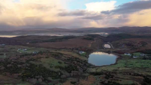 Vista Aérea Bonny Glen Por Portnoo Condado Donegal Irlanda — Vídeo de stock