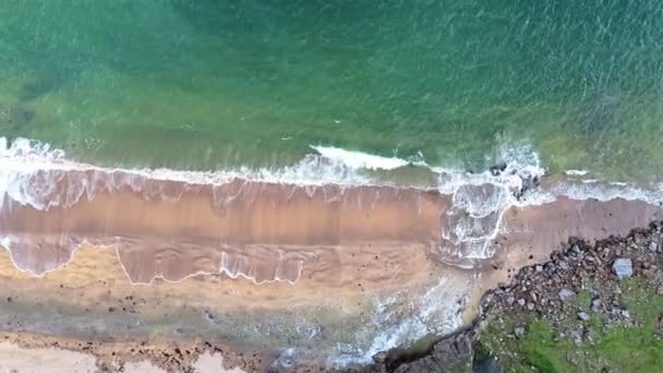 Luftaufnahme Der Wunderschönen Küste Bei Malin Beg Der Grafschaft Donegal — Stockvideo