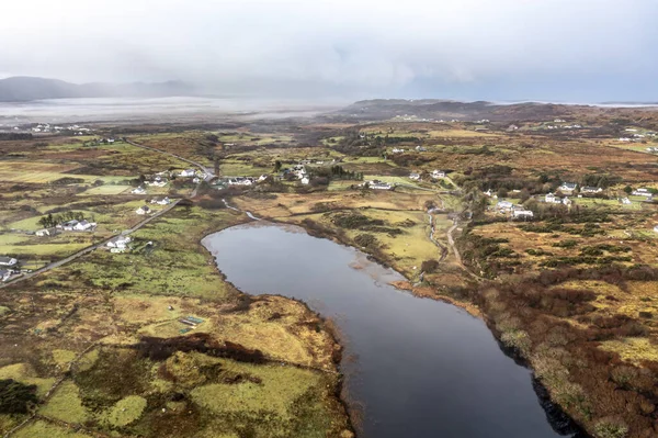 Donegal Ireland县Portnoo拍摄的Bonny Glen的空中照片 — 图库照片