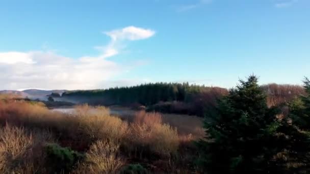 Luchtfoto Van Bonny Glen Door Portnoo County Donegal Ierland — Stockvideo
