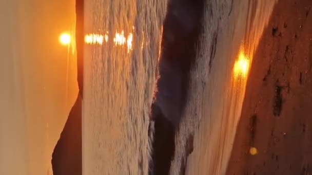 Bellissimo Tramonto Sulla Spiaggia Portnoo Narin Nella Contea Donegal Irlanda — Video Stock