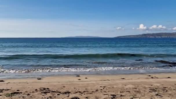 Narin Strand Una Hermosa Playa Bandera Azul Grande Portnoo Condado — Vídeos de Stock