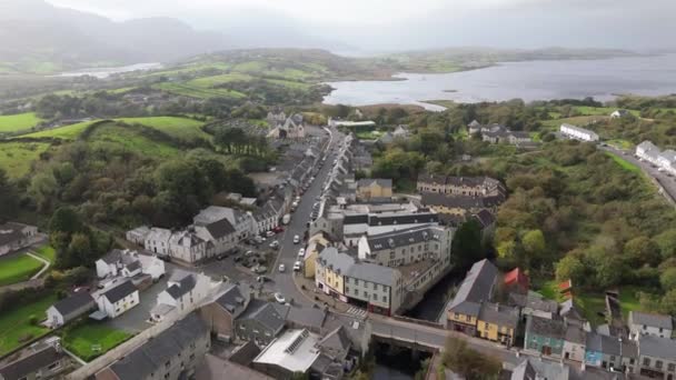 Luftaufnahme Der Atlantikküste Bei Ardara Der Grafschaft Donegal Irland — Stockvideo