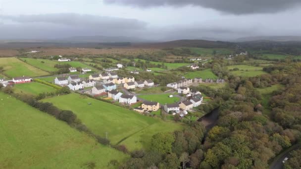 Aerial View Ard Greine Ardara County Donegal Ireland — Stock Video