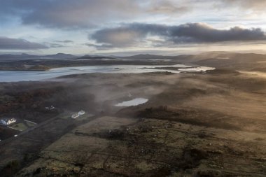 Bonny Glen 'in havadan görünüşü Portnoo' nun County Donegal - İrlanda.