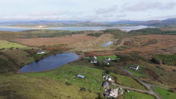 Letecký Pohled Bonny Glen Portnoo County Donegal Ireland — Stock video