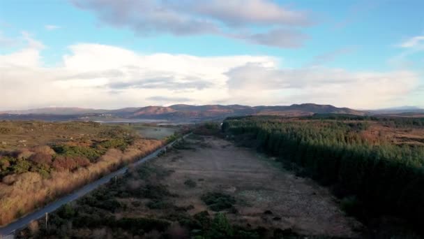 Widok Lotu Ptaka Ballyiriston Hrabstwie Donegal Irlandia — Wideo stockowe