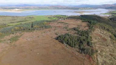 Ballyiriston 'un İrlanda Donegal ilçesindeki hava manzarası.