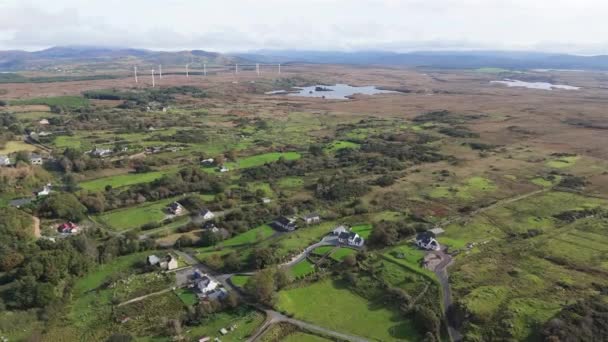 Vista Aérea Lough Fad Por Portnoo Condado Donegal — Vídeo de stock