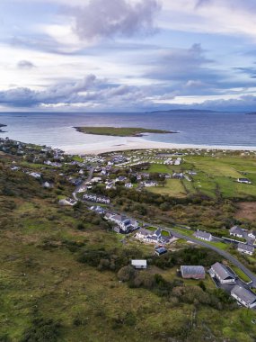 Donegal İlçesi 'nde Portnoo' dan Naran 'ın havadan görünüşü - İrlanda.