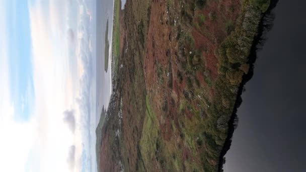 Αεροφωτογραφία Του Naran Από Την Portnoo Στην Κομητεία Donegal Ιρλανδία — Αρχείο Βίντεο
