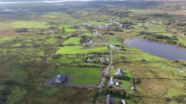Vue Aérienne Lough Fad Par Portnoo Dans Comté Donegal — Video