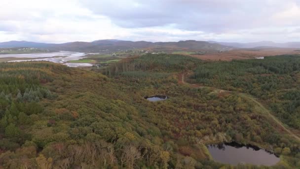 Bonny Glen Havadan Görünüşü Portnoo Nun County Donegal Rlanda — Stok video