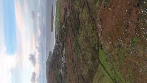 Letecký Pohled Naran Portnoo County Donegal Ireland — Stock video