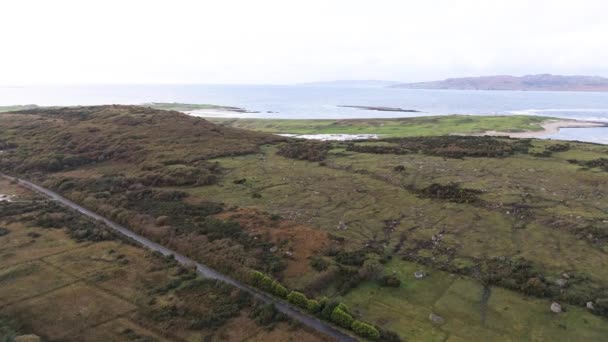 Veduta Aerea Cashelgolan Castlegoland Contea Donegal Irlanda — Video Stock