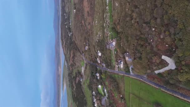 Flug Von Naran Nach Clooney Bei Portnoo Der Grafschaft Donegal — Stockvideo