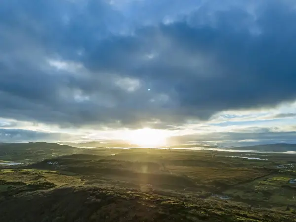 Luchtfoto Van Castlegoland Hill Portnoo County Donegal Ierland — Stockfoto