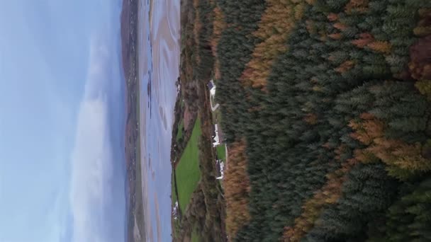 Αεροφωτογραφία Του Ballyiriston Στο County Donegal Ιρλανδία — Αρχείο Βίντεο