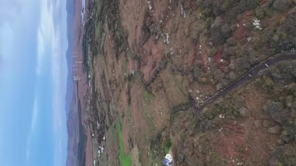 Vue Aérienne Bonny Glen Par Portnoo Dans Comté Donegal Irlande — Video