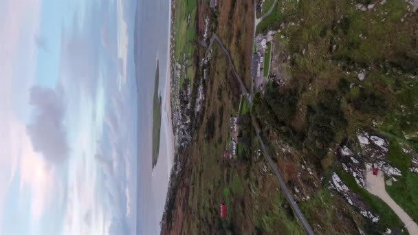 Vista Aérea Naran Por Portnoo Condado Donegal Irlanda — Vídeo de stock