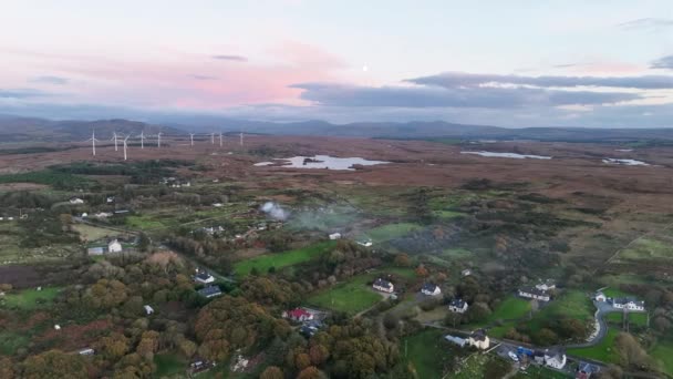 Aerial View Castlegoland Hill Portnoo County Donegal Írország — Stock videók
