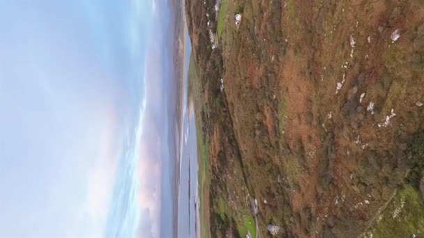 Portnoo Nun Rlanda Nın Donegal Ilçesindeki Clooney Hava Manzarası — Stok video