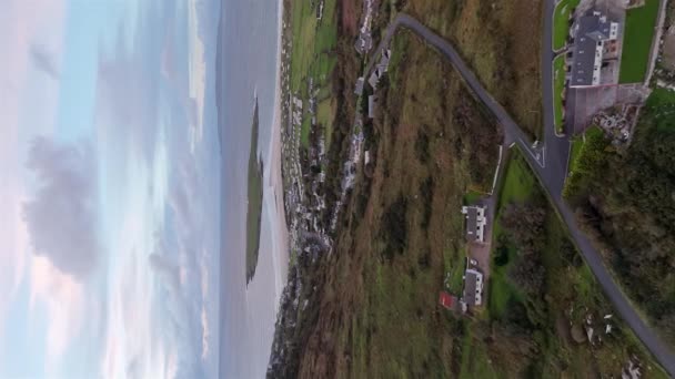 Αεροφωτογραφία Του Naran Από Την Portnoo Στην Κομητεία Donegal Ιρλανδία — Αρχείο Βίντεο