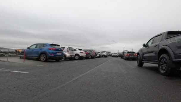 Portnoo Cpunty Donegal Irlanda Gennaio 2024 Parcheggio Molto Occupato Durante — Video Stock
