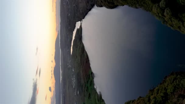 ドニゴール州ポートヌーによるラフファーの空中視界 — ストック動画