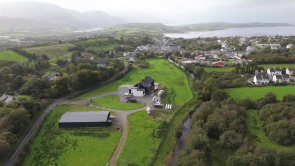 Luftaufnahme Der Atlantikküste Bei Ardara Der Grafschaft Donegal Irland — Stockvideo