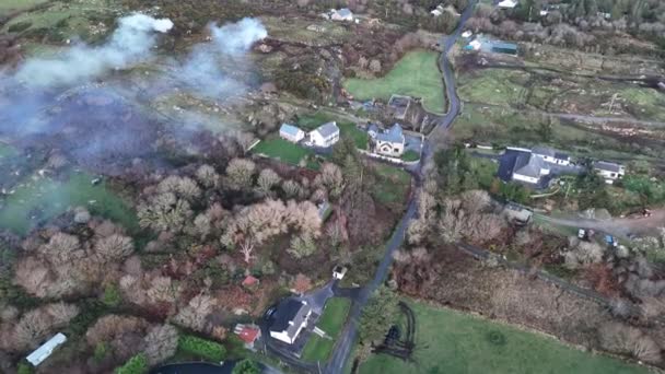 Flygfoto Över Castlegoland Hill Vid Portnoo County Donegal Irland — Stockvideo