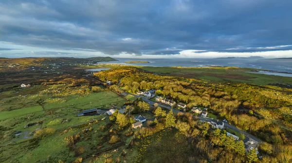 Portnoo 'nun İrlanda' nın Donegal ilçesindeki Clooney hava manzarası.