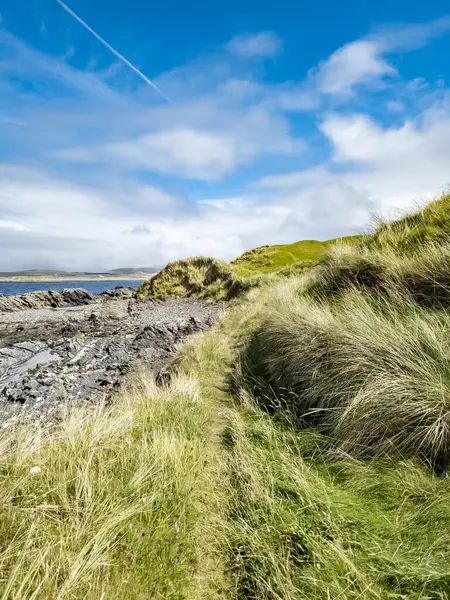 Sanddynerna Vid Narin Strand Vacker Stor Strand Grevskapet Donegal Irland — Stockfoto
