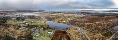 Sabah sisli havada Lough modası, Donegal İlçesi, İrlanda Cumhuriyeti.