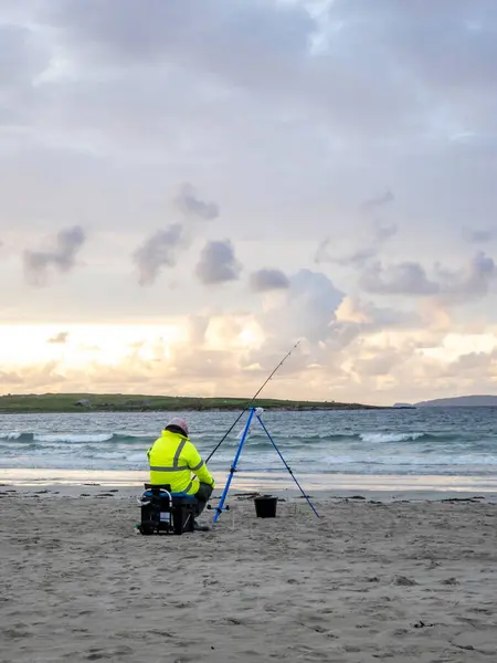 Portnoo County Donegal Ireland September 2023 Man Competing Fishing Competition — Stock Photo, Image