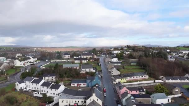 Vista Aérea Ardara Condado Donegal Irlanda — Vídeo de stock