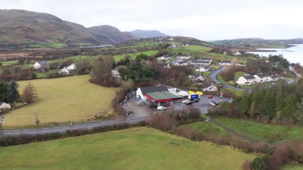 Ardara County Donegal Ireland Января 2024 Texaco Является Одной Двух — стоковое видео