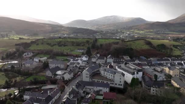 Donegal Ireland县Ardara的空中景观 — 图库视频影像