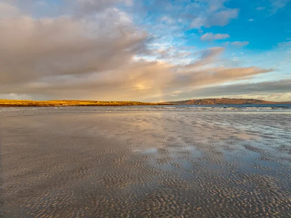 Beautiful Rainbow Portnoo Narin Beach County Donegal Ireland — Stock Photo, Image