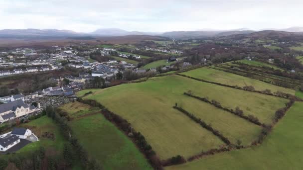 Αεροφωτογραφία Της Ardara Στο County Donegal Ιρλανδία — Αρχείο Βίντεο
