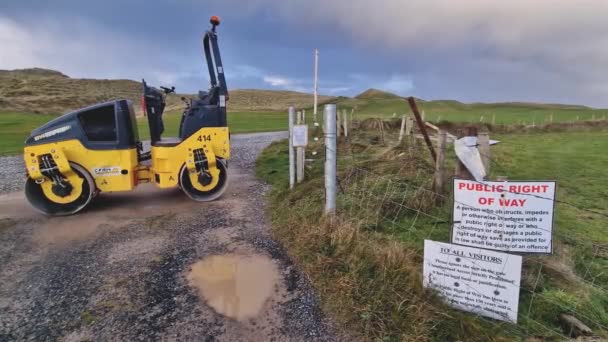 Portnoo County Donegal Styczeń 2024 Publiczne Prawo Drogi Jest Nadal — Wideo stockowe