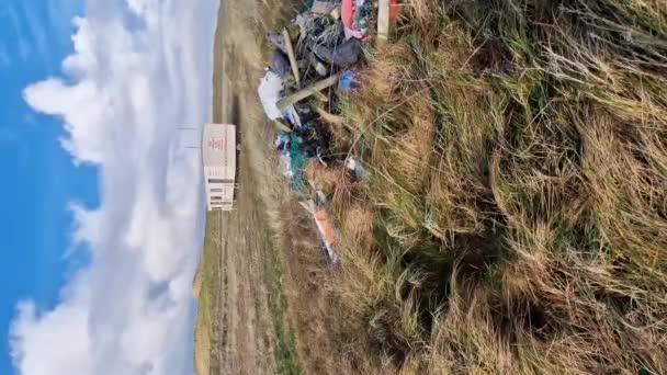 Portnoo County Donegal January 2024 Local Action Group Protesting Blocking — Stock Video