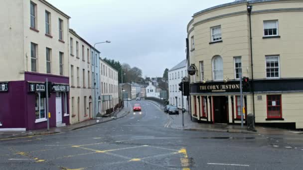 Enniskillen Ulster Βορεια Ιρλανδια Μαρτιου 2019 Πόλη Είναι Απασχολημένη Λίγες — Αρχείο Βίντεο