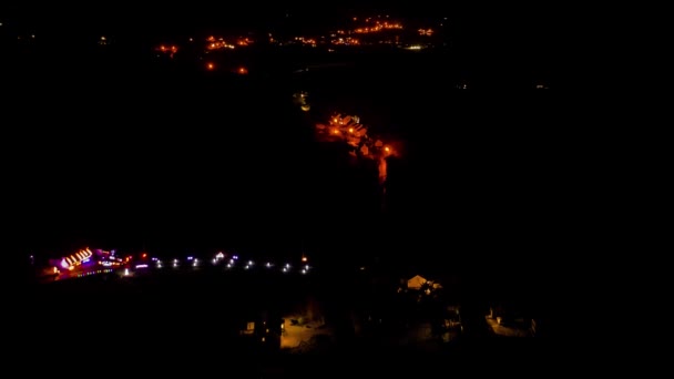 Donegal Rlanda Portnoo Nun Gece Uçuş Zamanı — Stok video