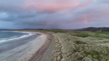 Narin Strand by Portnoo Bir kış günü County Donegal, İrlanda
