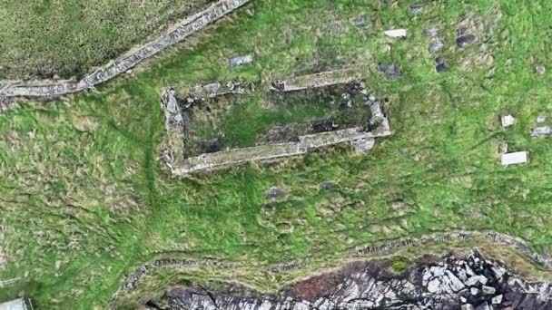 Αεροφωτογραφία Της Νήσου Inishkiel Από Την Portnoo Στην Κομητεία Donegal — Αρχείο Βίντεο