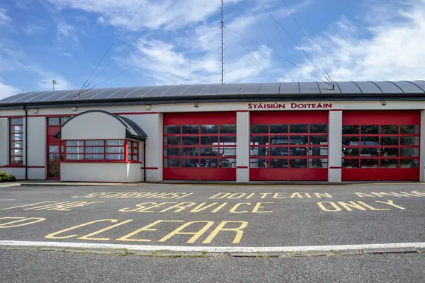 Killybegs Irlandia Maj 2023 Straż Pożarna Znajduje Się Pobliżu Portu — Zdjęcie stockowe