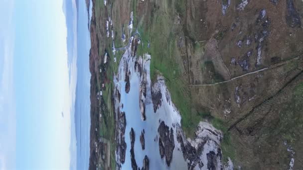 Ακτές Του Rossbeg Στην Κομητεία Donegal Κατά Διάρκεια Του Χειμώνα — Αρχείο Βίντεο